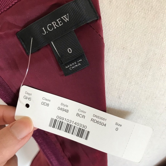 J.Crew wool draped tulip sheath dress - Picture 7 of 7